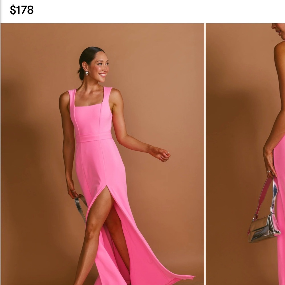 Show Me Your MuMu Vibrant Pink High Low Dress